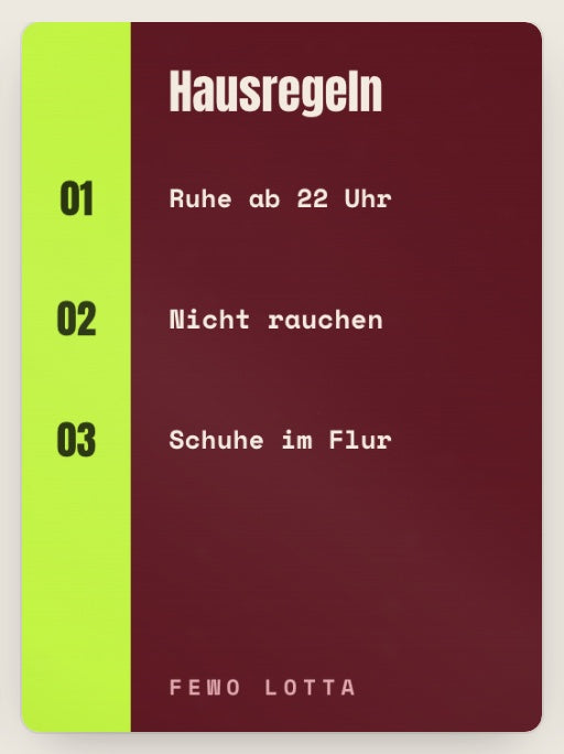 Hausregeln